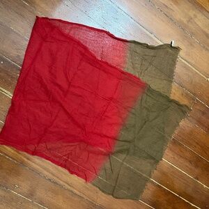 Club Monaco Sheer Gauzy Colorblocked Scarf, 100% Wool